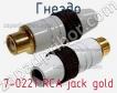 Гнездо 7-0221 RCA jack gold фото