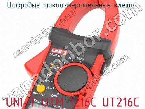 Цифровые токоизмерительные клещи  UNI-T UTM 1216С UT216C фото 2