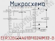 Микросхема EFR32BG21A010F1024IM32-B фото 2