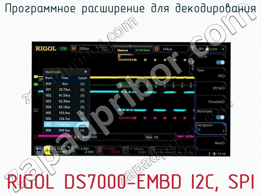 RIGOL DS7000-EMBD I2C, SPI - Программное расширение для декодирования - фотография. Увеличить. RIGOL DS7000-EMBD I2C, SPI - Программное расширение для декодирования - фотография.